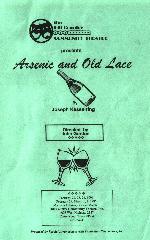 Front of Playbill from Arsenic and Old Lace at HCCT