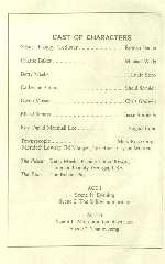 Cast List from Playbill of "The Foreigner" at HCCT