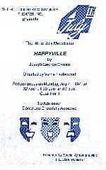 Front of Playbill from "Happyville" at HCCT